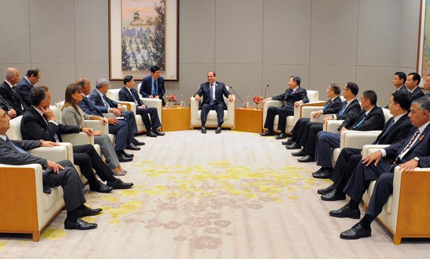 President Sisi talks